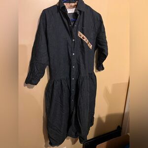 Oscar de la renta denim dress L